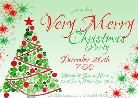 Christmas Invitation Post Card Template | PosterMyWall