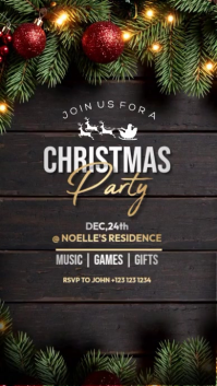 Christmas Party Invitation Reels template