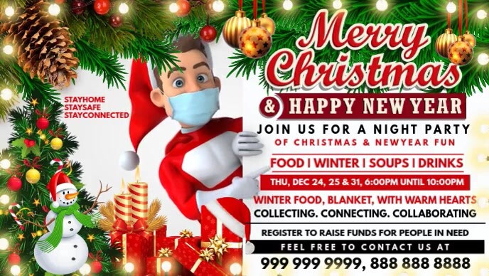 Christmas Party Invite 2021 Template | PosterMyWall
