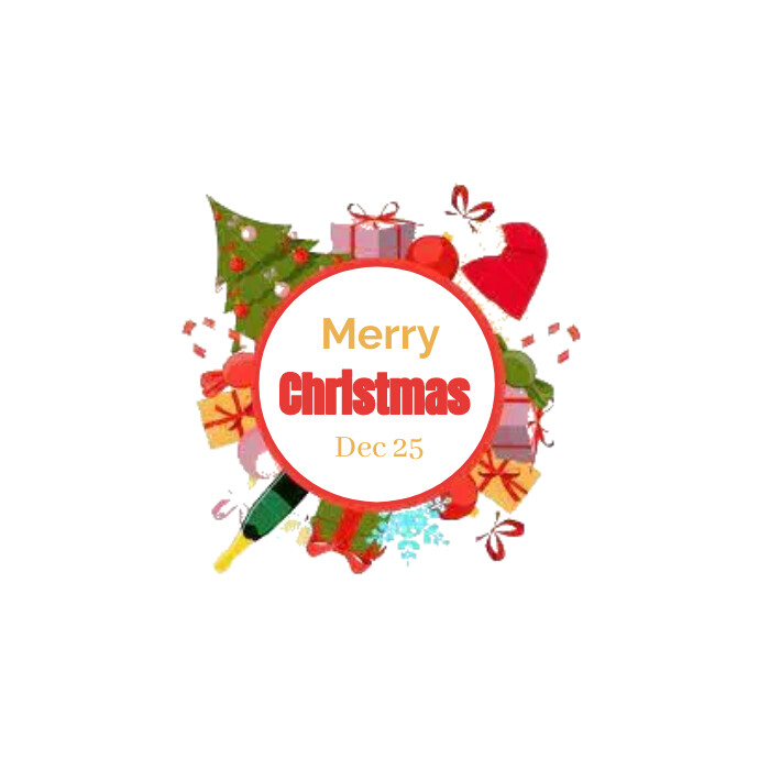 Christmas Party/Merry christmas/Celebration 徽标 template