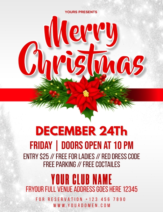 Christmas party night Template | PosterMyWall