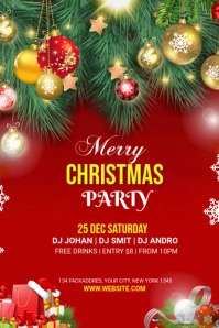Christmas Party Pinterest Graphic Pinterest-afbeelding template