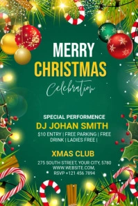Christmas Party Pinterest Graphic Pinterest-afbeelding template