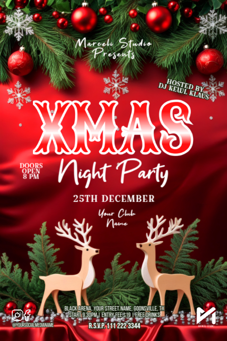 christmas-party-poster-template-postermywall