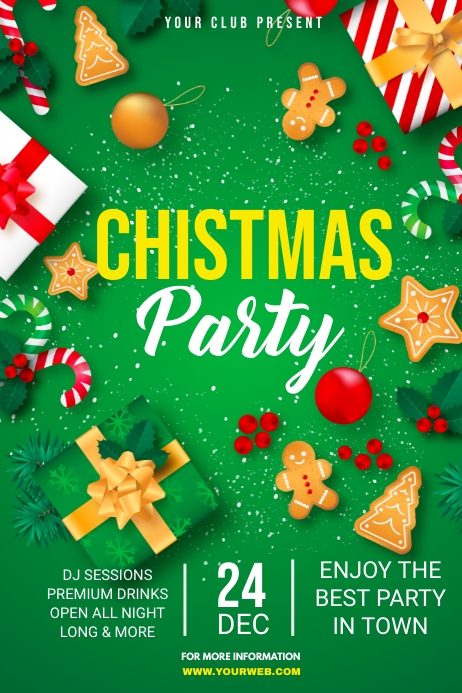 Christmas party poster Template PosterMyWall Christmas party poster Template PosterMyWall
