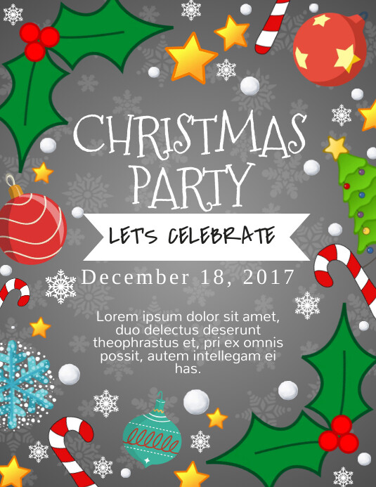 Christmas Party Flyer Template PosterMyWall