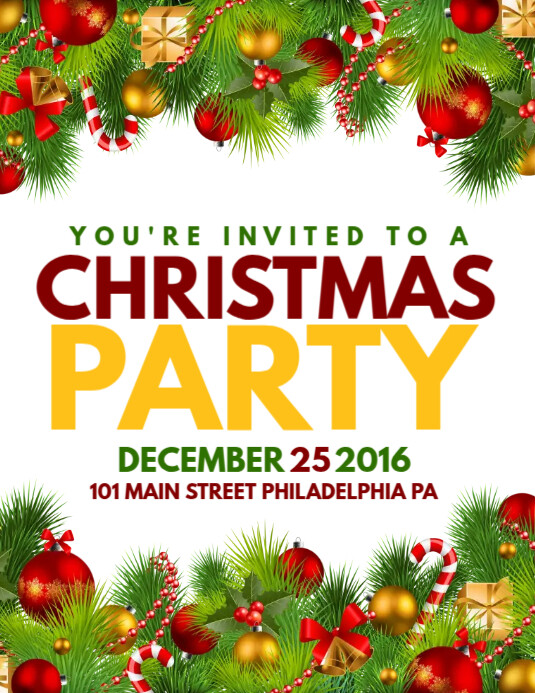 Christmas Party Template PosterMyWall Christmas Party Template PosterMyWall