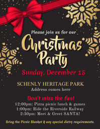 Free Printable Christmas Party Flyers Postermywall