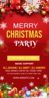 Christmas Party Roll Up Banner 3 x 6 template