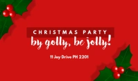 Christmas Party Tag template