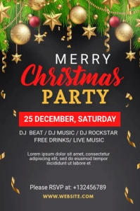 Christmas Party Tumbi Graphic template