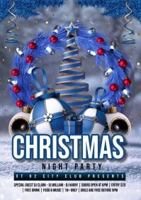 Christmas party video A5 template