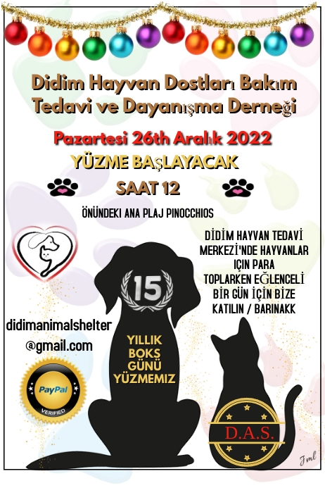christmas Pets Animal Shelter Cartaz template