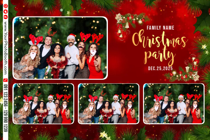 Copy of Christmas Photobooth Template | PosterMyWall