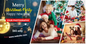 Christmas Photography Mini Session Facebook Shared Image template