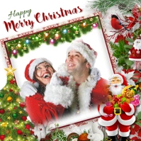 Christmas Picture frame Instagram Post template