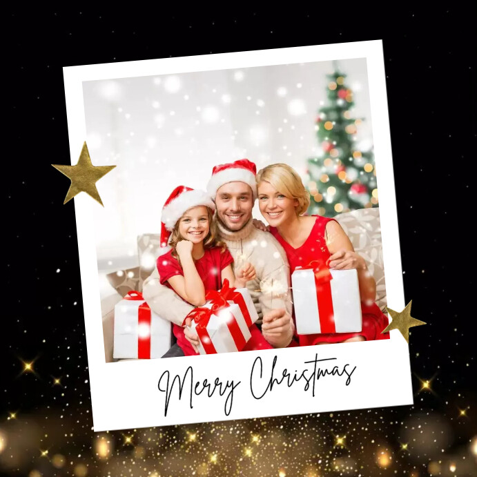 Christmas Picture Frame Message Instagram template