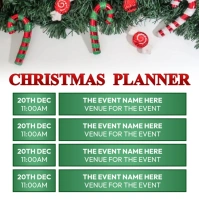 christmas planner template Instagram Post