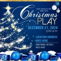 Christmas Play Publicación de Instagram template