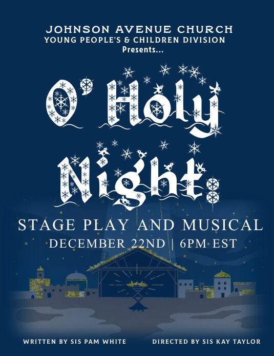 Church Christmas Play Template PosterMyWall