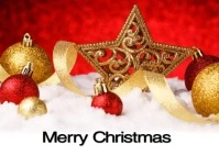 Christmas Post Card Postal template