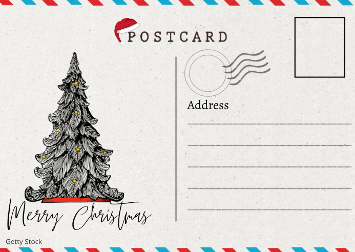 Christmas Post Card Template | PosterMyWall
