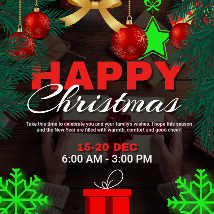 Plantilla de Diseño de Publicaciones Navideñas | PosterMyWall