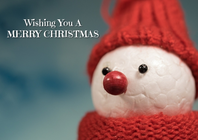 customize this christmas postcard template