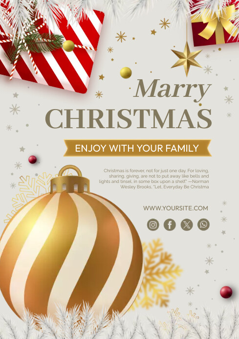 CHRISTMAS POSTER Template | PosterMyWall