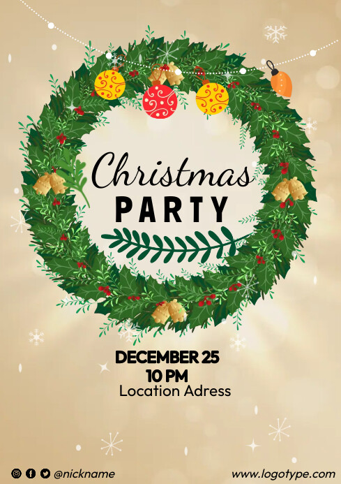 Christmas Poster Template PosterMyWall