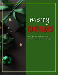Christmas poster Pamflet (VSA Brief) template