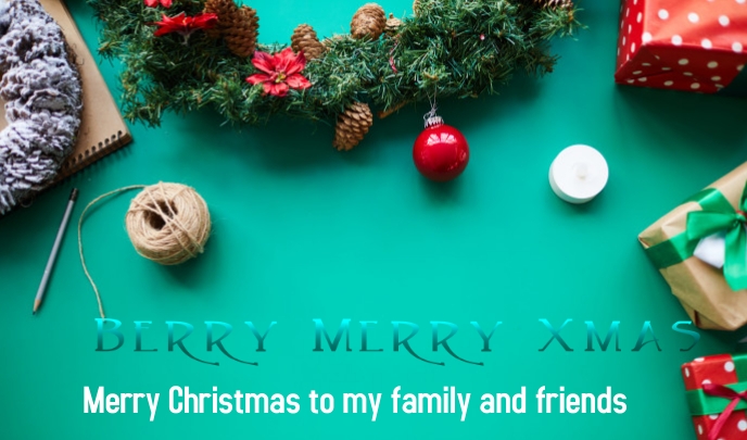 Christmas poster design Tag template