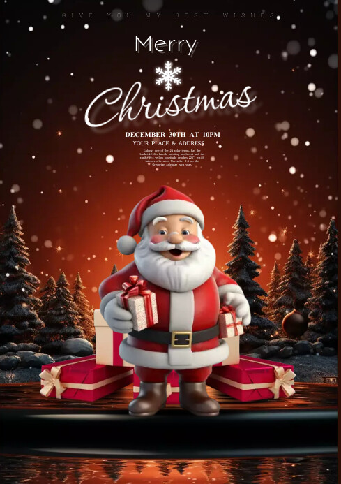 CHRISTMAS POSTER Template PosterMyWall