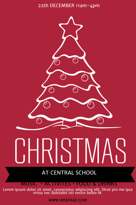 Weihnachten Flyer Vorlage Vorlage Postermywall