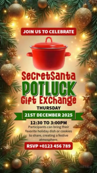 Christmas Potluck Instagram Reel template