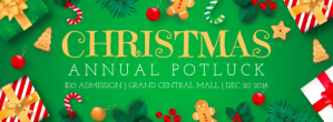 Christmas Potluck Public Event Facebook Cover Facebook-coverfoto template