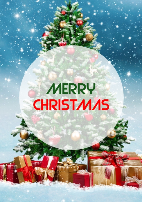 Copy of christmas presents tree | PosterMyWall