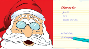 Christmas Presents Wish List Template Præsentation (16:9)
