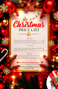Christmas Price List Flyers Template | PosterMyWall