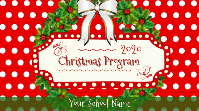 Christmas Program Backround Christmas Program Digital Display Template | PosterMyWall