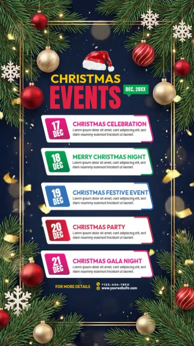 Christmas Program Template Instagram Story | PosterMyWall