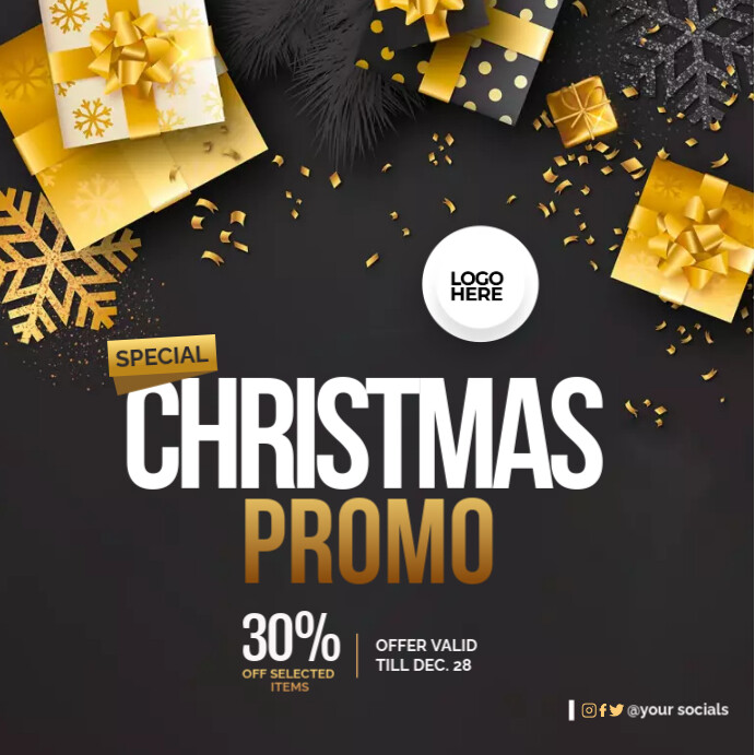 Christmas Promo Design Template | PosterMyWall