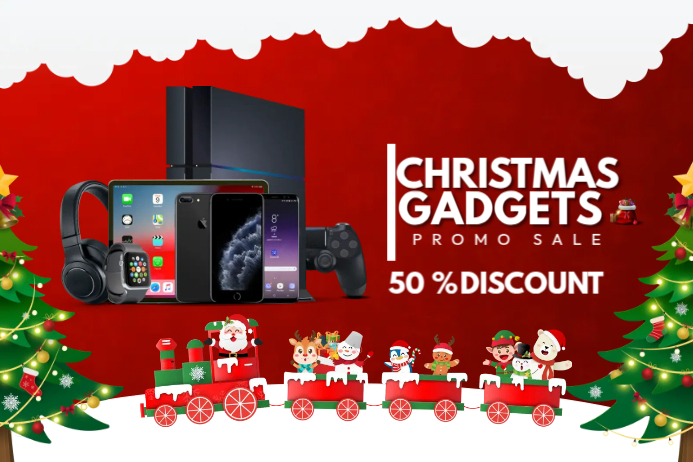 Christmas Promo Sale Plakat template