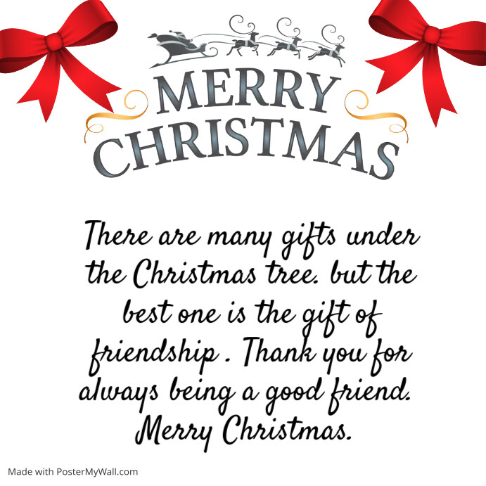 Christmas quote โพสต์บน Instagram template