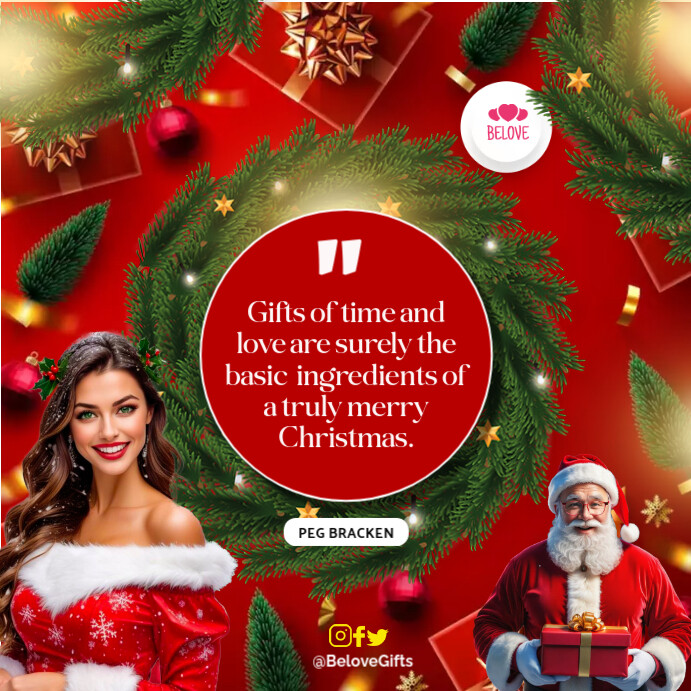 Christmas quotes Template PosterMyWall