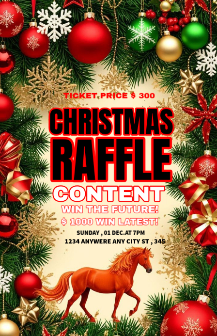 Copy of Christmas Raffle | PosterMyWall