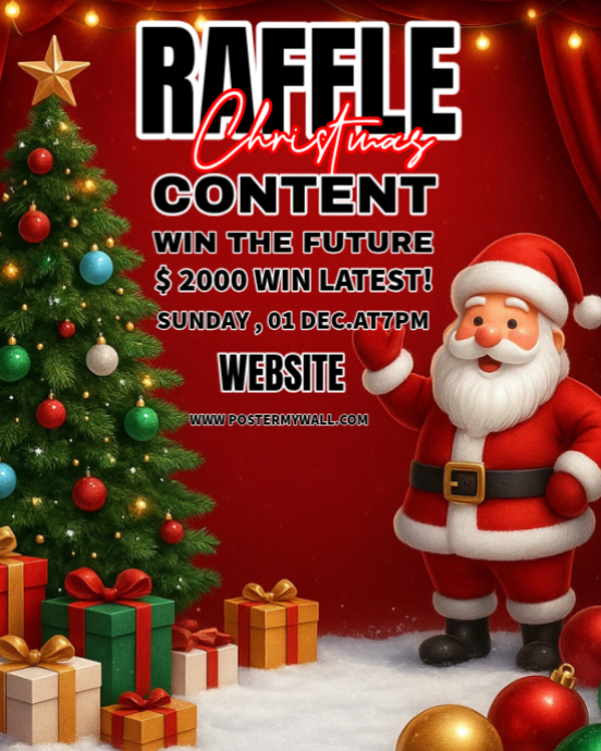 Copy of Christmas Raffle | PosterMyWall