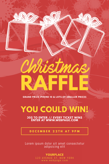 Raffle Flyer Background