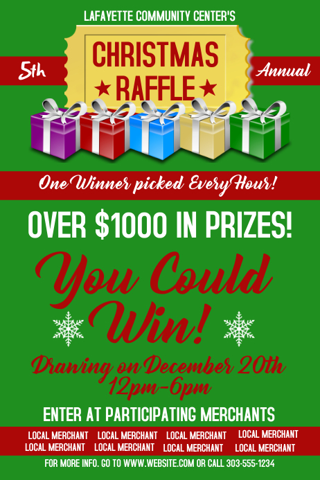 Copy of Christmas Raffle | PosterMyWall