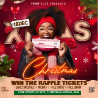 Blinking Raffle Raffle Tickets Template | PosterMyWall